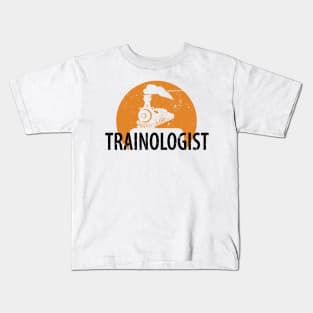 train railwayman trains driver Kids T-Shirt